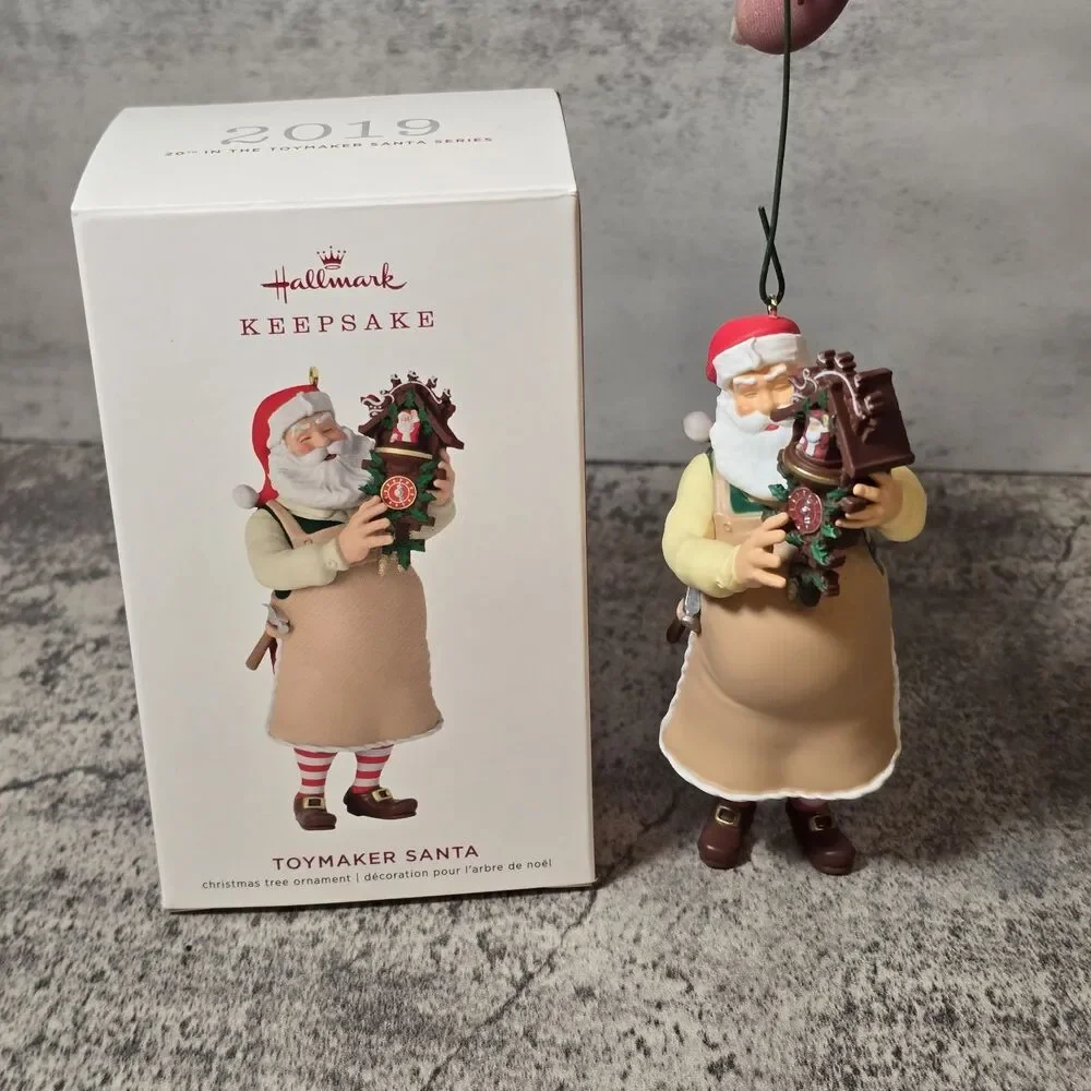 Hallmark Keepsake TOYMAKER SANTA Ornament 2019 Cuckoo Clock 20th in Series w Box